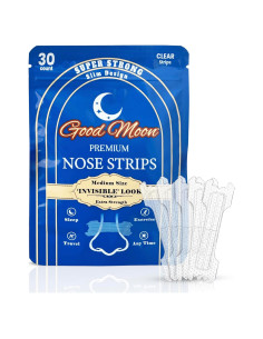 Tiras Nasales Invisibles Good Moon - Fuerza Extra - 30 Unidades