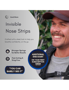 Tiras Nasales Invisibles Good Moon - Fuerza Extra - 30 Unidades 2