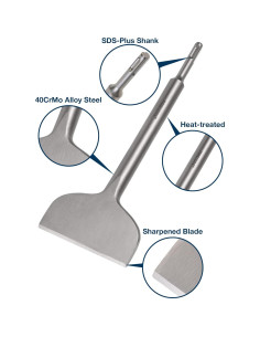 Cincel SDS Plus Firecore 4" Acero para Remoción de Azulejos 2