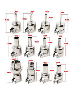 Kit de Boquillas para Pistola de Calor OCR 12PCS Acero Inoxidable 2