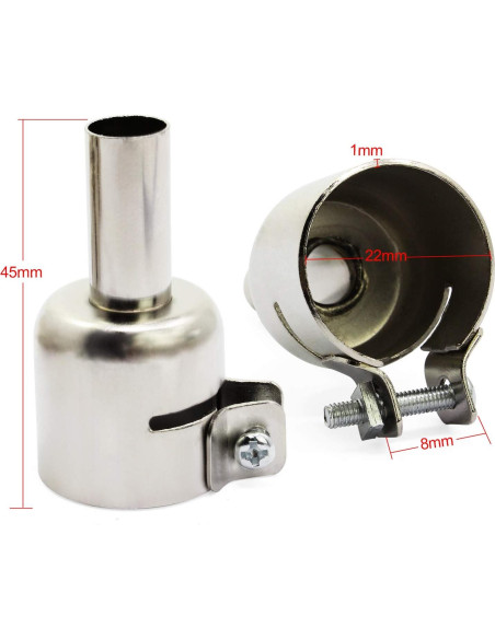 Kit de Boquillas para Pistola de Calor OCR 12PCS Acero Inoxidable