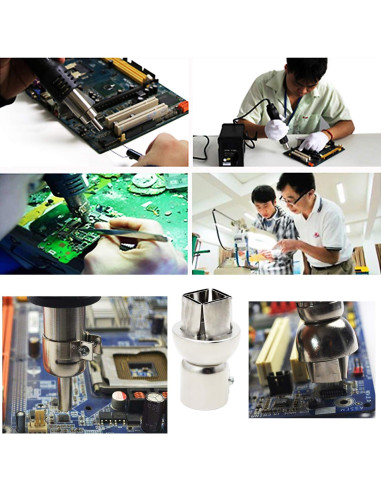 Kit de Boquillas para Pistola de Calor OCR 12PCS Acero Inoxidable