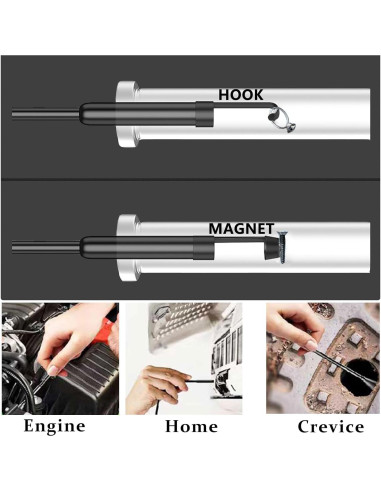 Cámara Endoscópica JSE 5M HD Impermeable 1920P con Luz LED