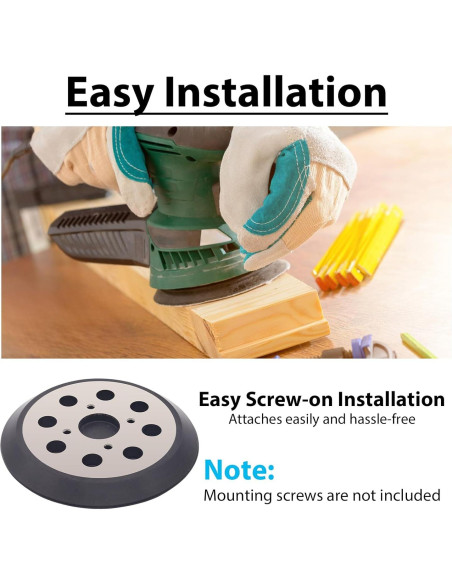 Almohadilla de Lijadora Orbital 5" SHUTTLE GENIUS 8 Agujeros