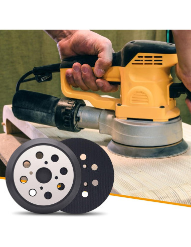 Almohadilla de Lijadora Orbital 5" SHUTTLE GENIUS 8 Agujeros