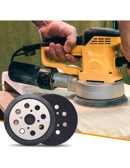 Almohadilla de Lijadora Orbital 5" SHUTTLE GENIUS 8 Agujeros