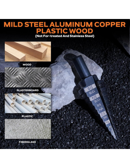 Broca Escalonada KSEIBI 575035 HSS 3 Planos 3-12 mm para Metal