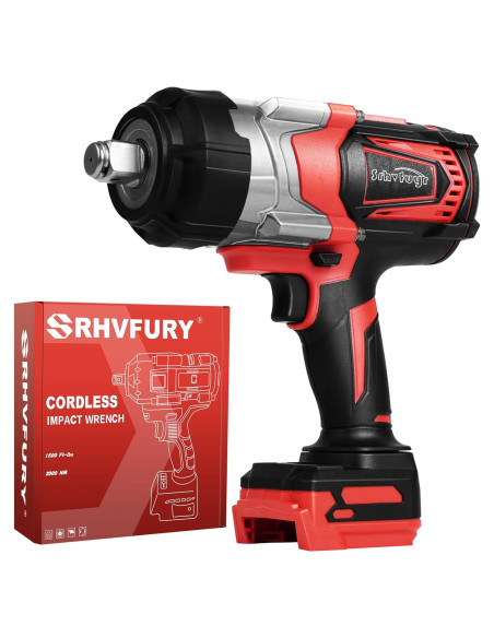 Llave de impacto inalámbrica 3/4" Srhvfuyr 1500FT-LBS 18V