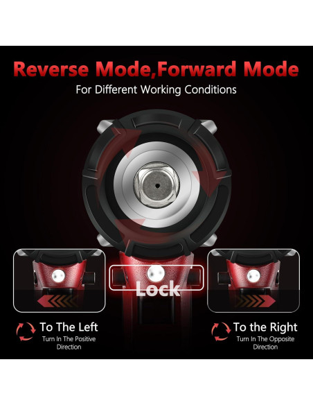 Llave de impacto inalámbrica 3/4" Srhvfuyr 1500FT-LBS 18V