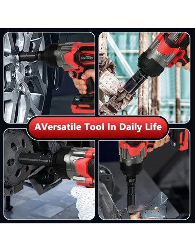 Llave de impacto inalámbrica 3/4" Srhvfuyr 1500FT-LBS 18V