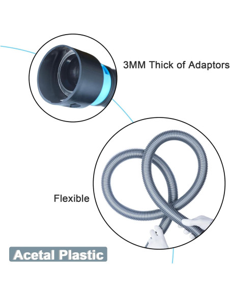 Kit de Manguera de Aspiradora Onylraep 12 Pies 5 Adaptadores