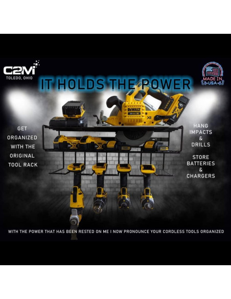 Estante Flotante C2M de Acero para Garaje 3 Estantes 45 kg