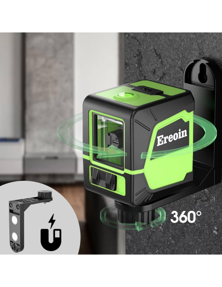 Nivel láser automático Ereoin verde con líneas 360 IP54