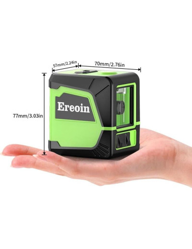 Nivel láser automático Ereoin verde con líneas 360 IP54