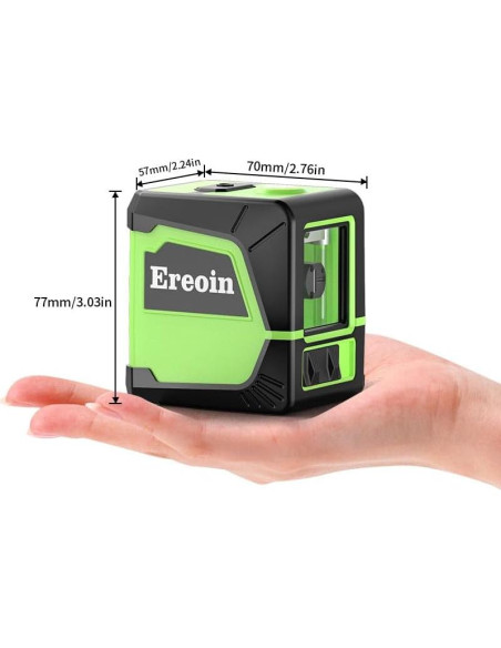 Nivel láser automático Ereoin verde con líneas 360 IP54