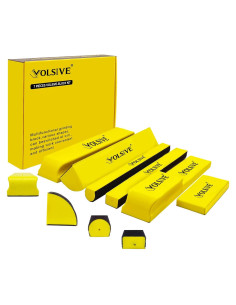 Juego de 7 bloques de lijado manual VOLSIVE - Amarillo 133mm a 272mm