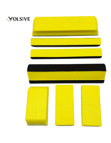 Juego de 7 bloques de lijado manual VOLSIVE - Amarillo 133mm a 272mm