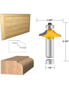Juego de fresas para bordes LEATBUY 12.7 mm 4 PCS herramientas de corte 2