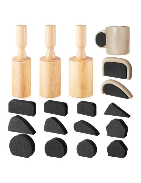 Moldes de Cerámica Juexica para Tazas 3 Pcs 6.35-7.87 cm