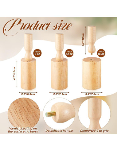 Moldes de Cerámica Juexica para Tazas 3 Pcs 6.35-7.87 cm