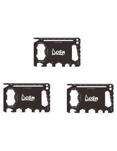 Multiherramienta de Billetera DLOSN - Acero Inoxidable, 3 Piezas