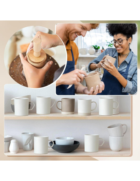 Moldes de Cerámica Juexica para Tazas 3 Pcs 6.35-7.87 cm