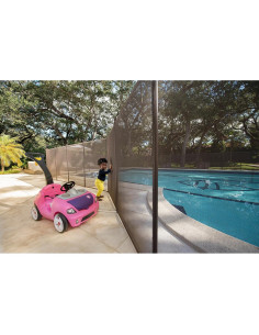 Valla de piscina Life Saver DIY 4 pies x 12 pies negra con puerta 2