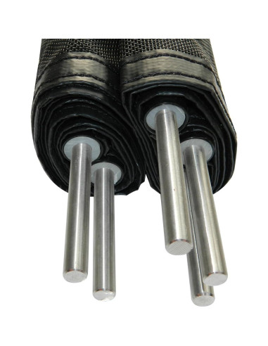 Valla de piscina Life Saver DIY 4 pies x 12 pies negra con puerta