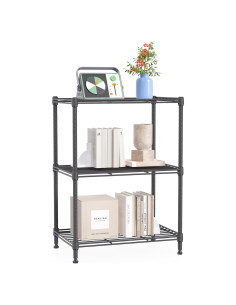 Estante de Alambre IZEUK 3 Niveles 45x30x67 cm Gris 204 kg