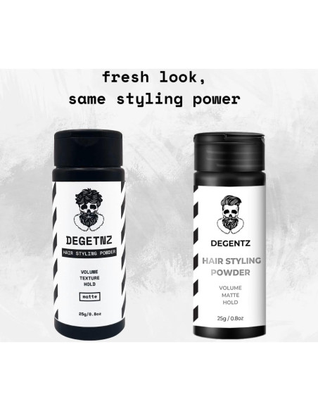 Polvo Estilizador de Cabello DEGENTZ 53g - Fijación Voluminizadora