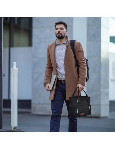 Bolsa de Almuerzo Aislada MIYCOO Doble Piso 15L Negra