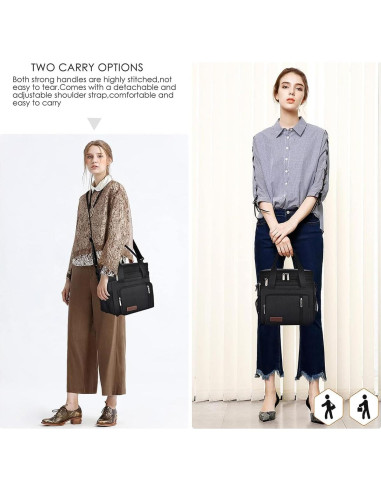 Bolsa de Almuerzo Aislada MIYCOO Doble Piso 15L Negra