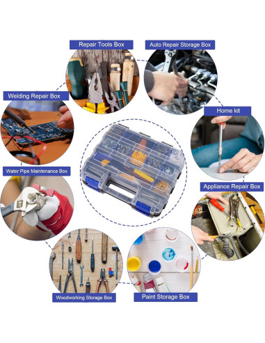 Organizador de Herramientas AIDY-PRO 34 Compartimentos Doble Lado