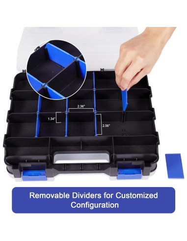 Organizador de Herramientas AIDY-PRO 34 Compartimentos Doble Lado