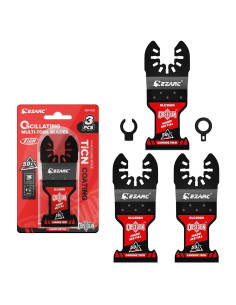 Hojas de Serrar Oscilante EZARC Carburo de Obsidiana - 3 Pzas