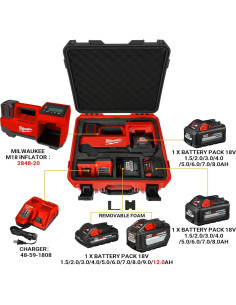 Funda Dura Impermeable HOSOCASE para Compresor Milwaukee M18 2