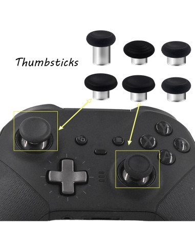 Juego de 6 Palancas Intercambiables Xbox Elite Series 2 - Negro
