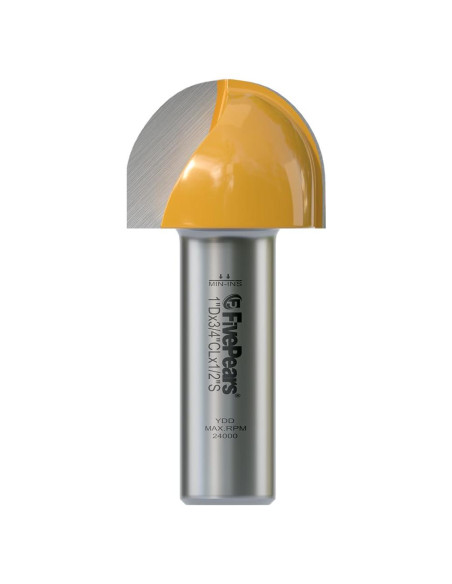 Fresa de Caja Central Fivepears 1" Diámetro 3/4" Longitud para Carpintería