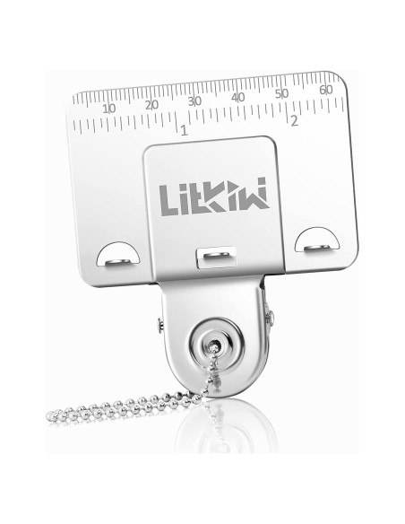 Clip de Cinta Métrica Doble Escala LitKiwi 65 mm Acero Inoxidable