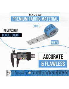 Cinta Métrica Flexible RAAJSEE Set 5 pcs 150cm Doble Escala 2