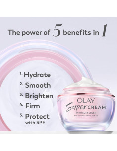 Crema Super Olay Hidratante Facial SPF 30 15 mL - 5 Beneficios 2