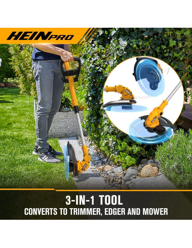 Recortadora de Cuerda Inalámbrica HEINPRO 12" 8500 RPM