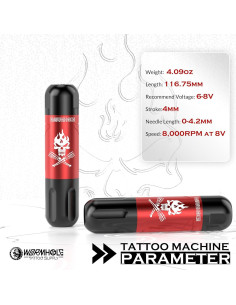 Kit de Tatuaje Completo Wormhole WTK224 con 20 Agujas 2