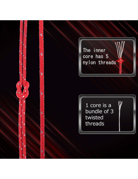 Cuerda Reflectante de Nylon HIKEMAN 50m 3mm Verde Militar