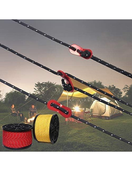 Cuerda Reflectante de Nylon HIKEMAN 50m 3mm Verde Militar