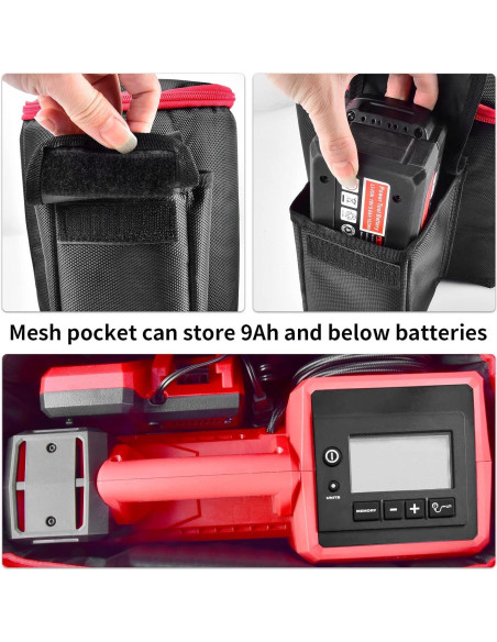 Bolsa de Compresor de Aire Tanmqin para Milwaukee M18 - Negro