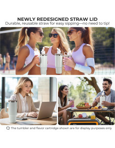 Adaptador Vartiey para Vasos Stanley Quencher 30oz y 20oz Rosa 2