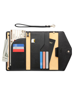 Portafolios de Pasaporte Zoppen Ver.5 con Bloqueo RFID Negro