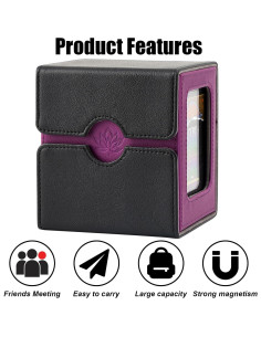 Caja de Barajas DICEEVIL para 120 Cartas con Cierre Magnético 2