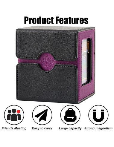 Caja de Barajas DICEEVIL para 120 Cartas con Cierre Magnético